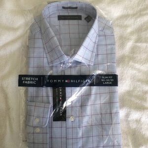 Tommy Hilfiger blue men’s dress shirt
